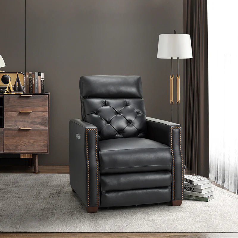 Carlota 31.5 Wide Genuine Leather Power Recliner