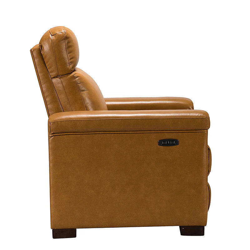 Lea 36.02 Wide Genuine Leather Power Recliner