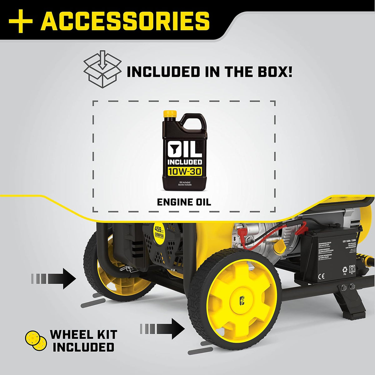 Champion Power Equipment 11.500/9.200-Watt Electric Start Portable Generator with CO Shield