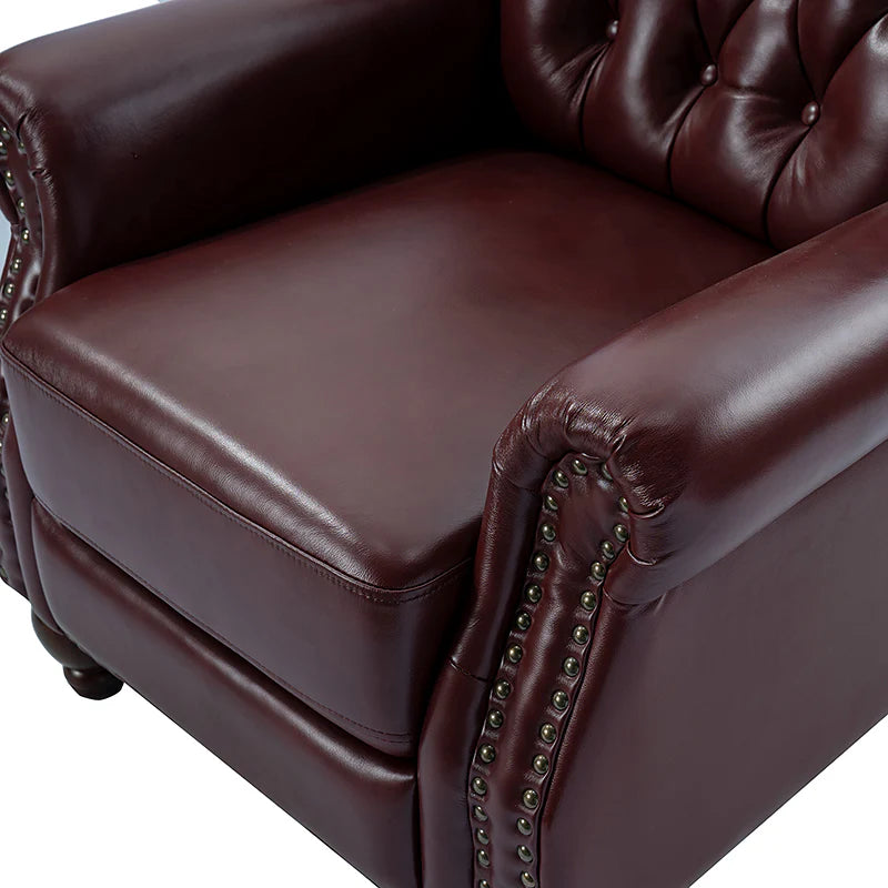 Gabrielle Genuine Leather Oversized Recliner