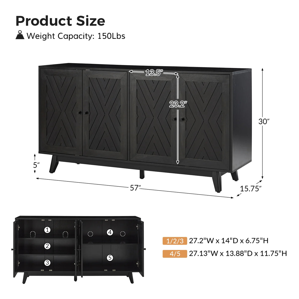 Livius 57 Wide Sideboard