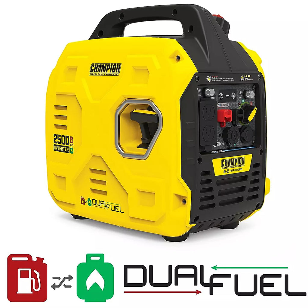 2500-Watt Champion Power Equipment Ultralight Portable Dual Fuel Inverter Gen