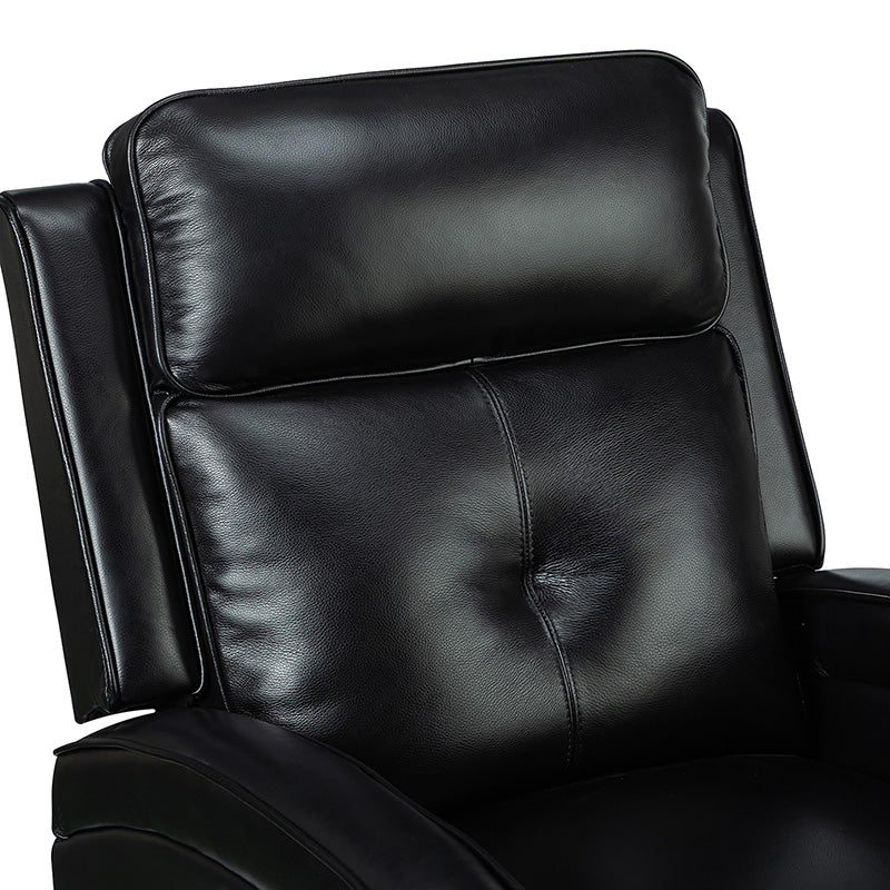 Stefan Genuine Leather Power Recliner with Nailhead Trim