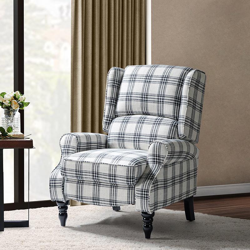 Erdeni Upholstered Manual Wingback Recliner Chair