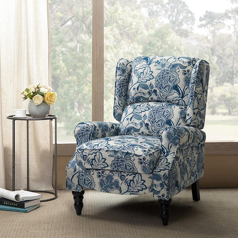 Erdeni Upholstered Manual Wingback Recliner Chair