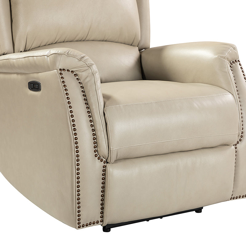 Flora Genuine Leather Power Recliner