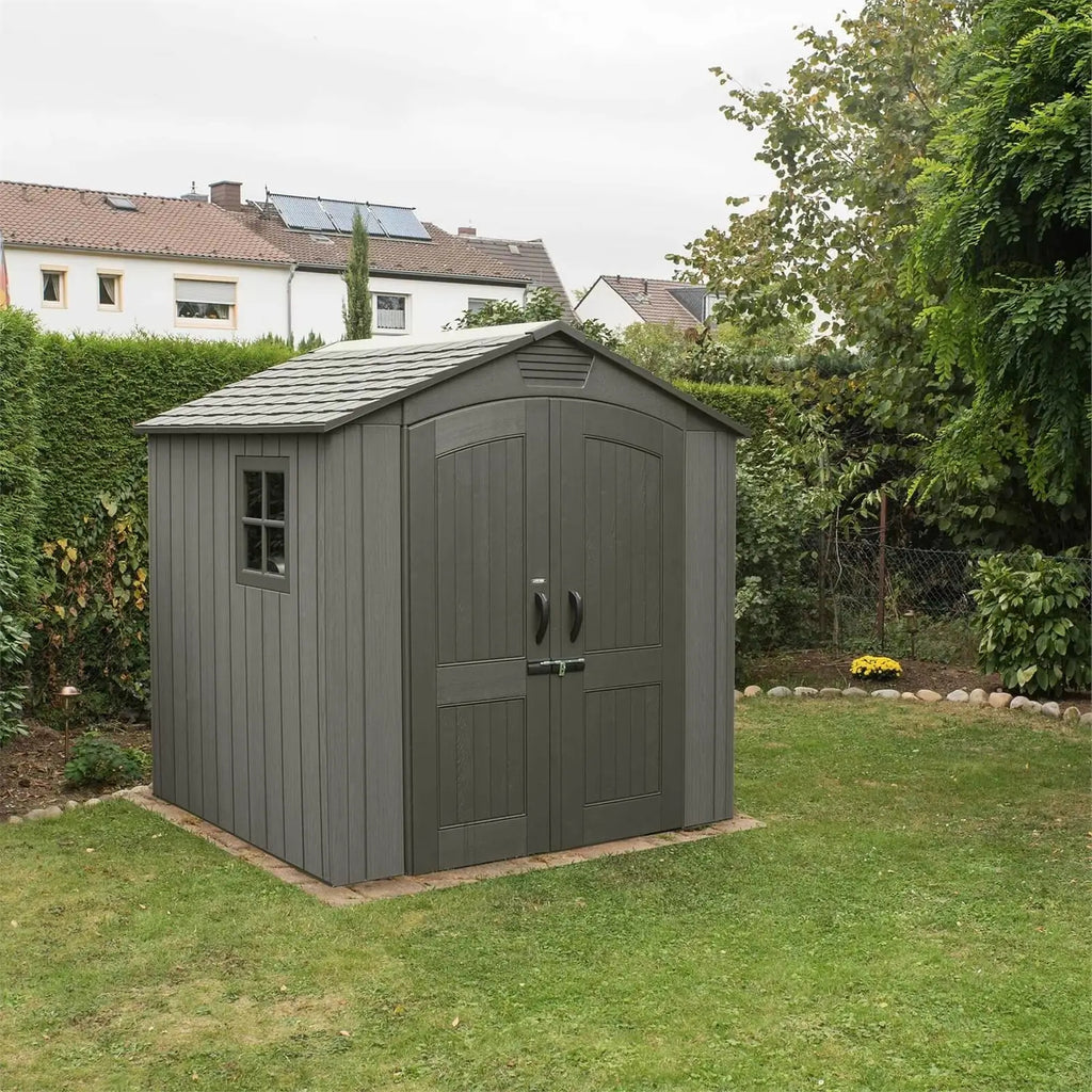 Lifetime 7x7 ft outdoor storage shed