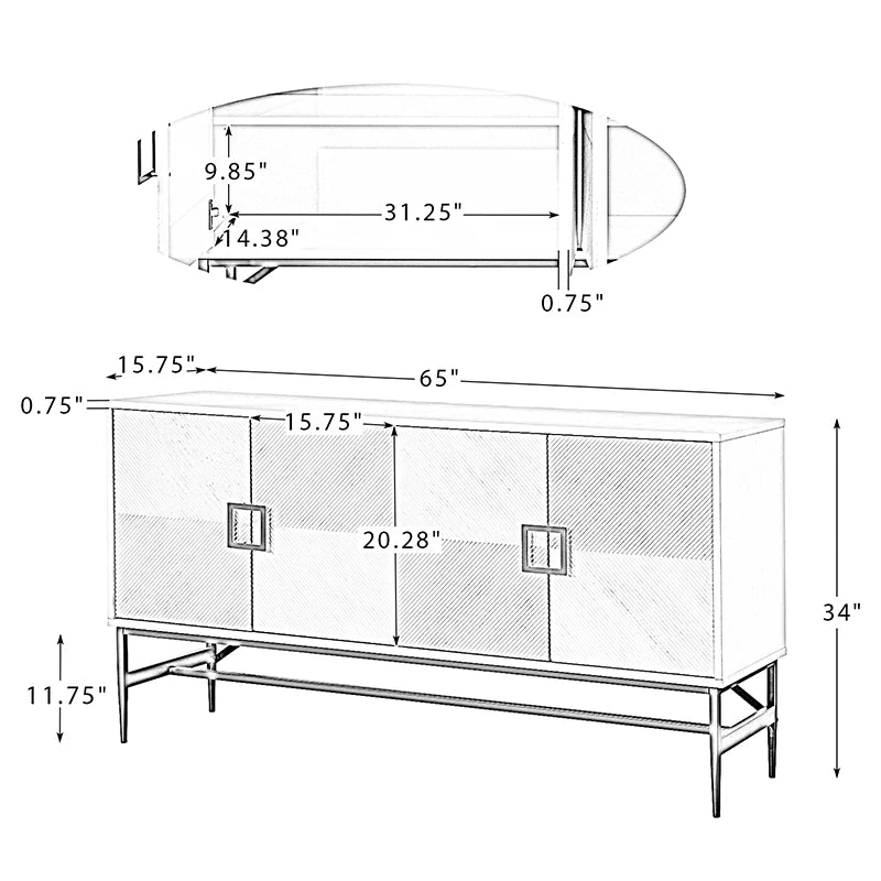 Josua 65 Wide Sideboard
