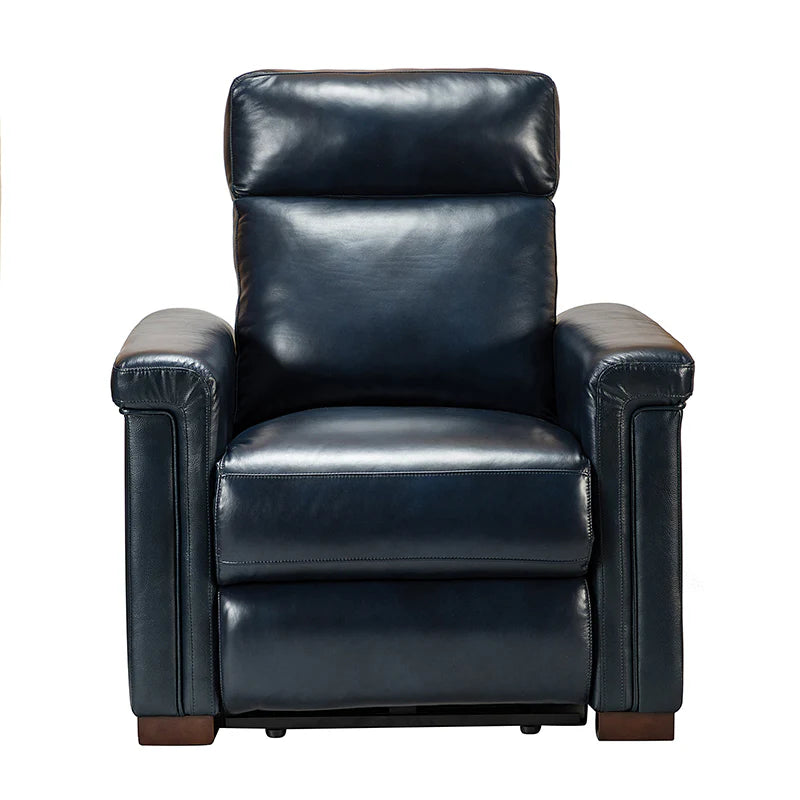 Lea 36.02 Wide Genuine Leather Power Recliner