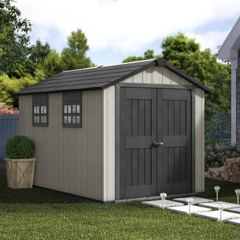 Oakland 7 ft. W x 11 ft. D Plastic Storage Shed