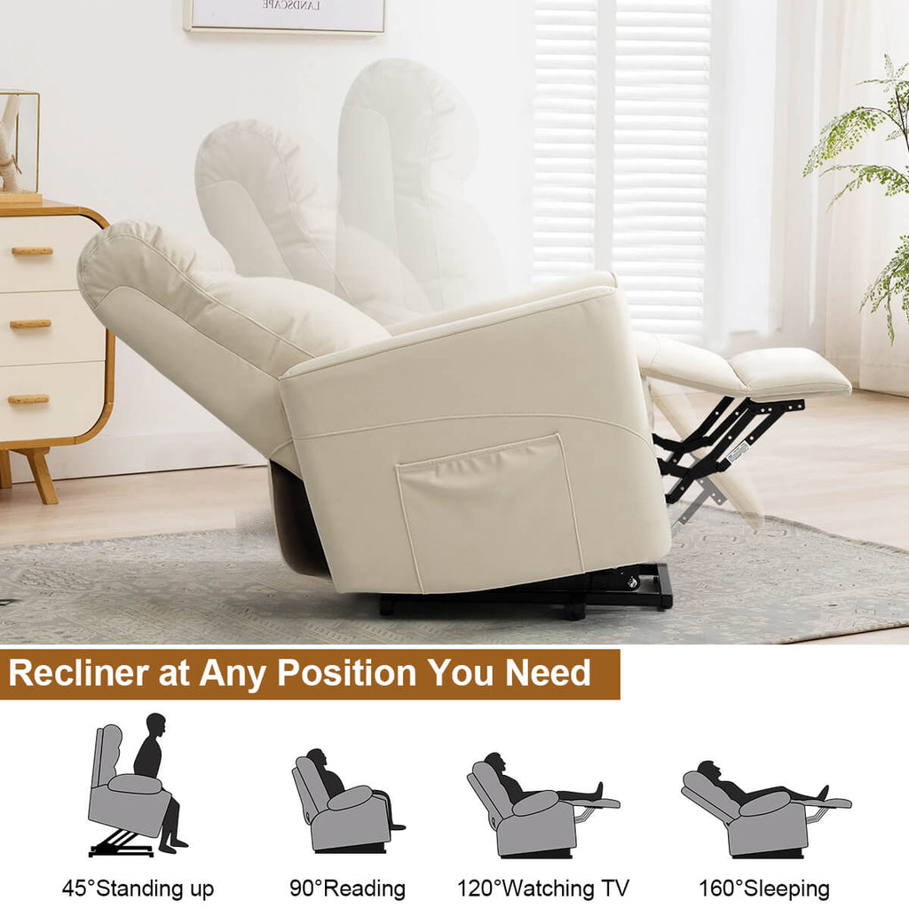 Power Lift Chair with Kneading Massage. Fabric
