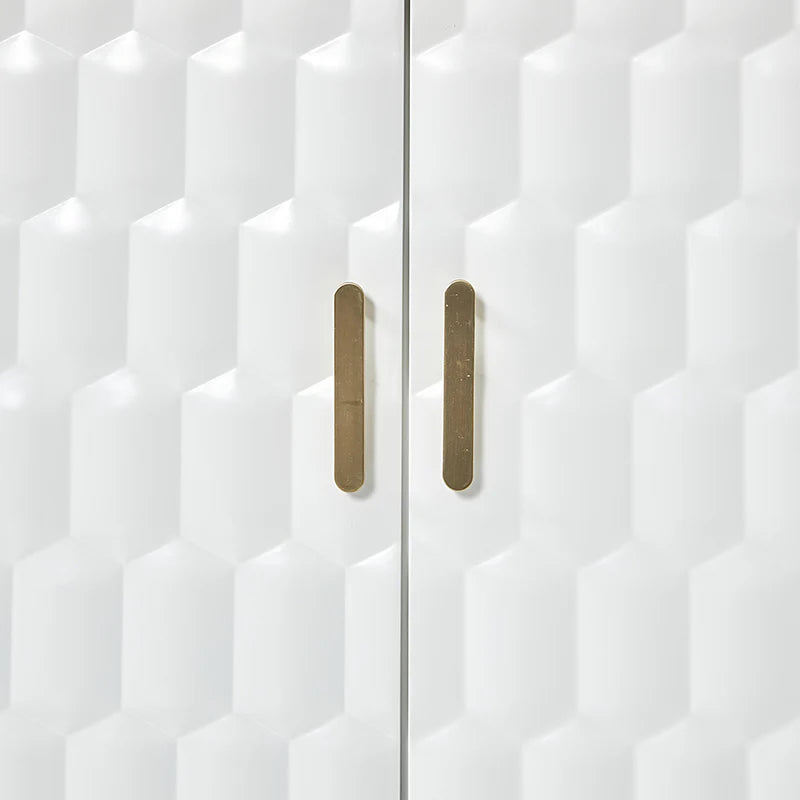 Modern Hexagonal Door Bruno 63 Wide Sideboard with Adjustable Shelves