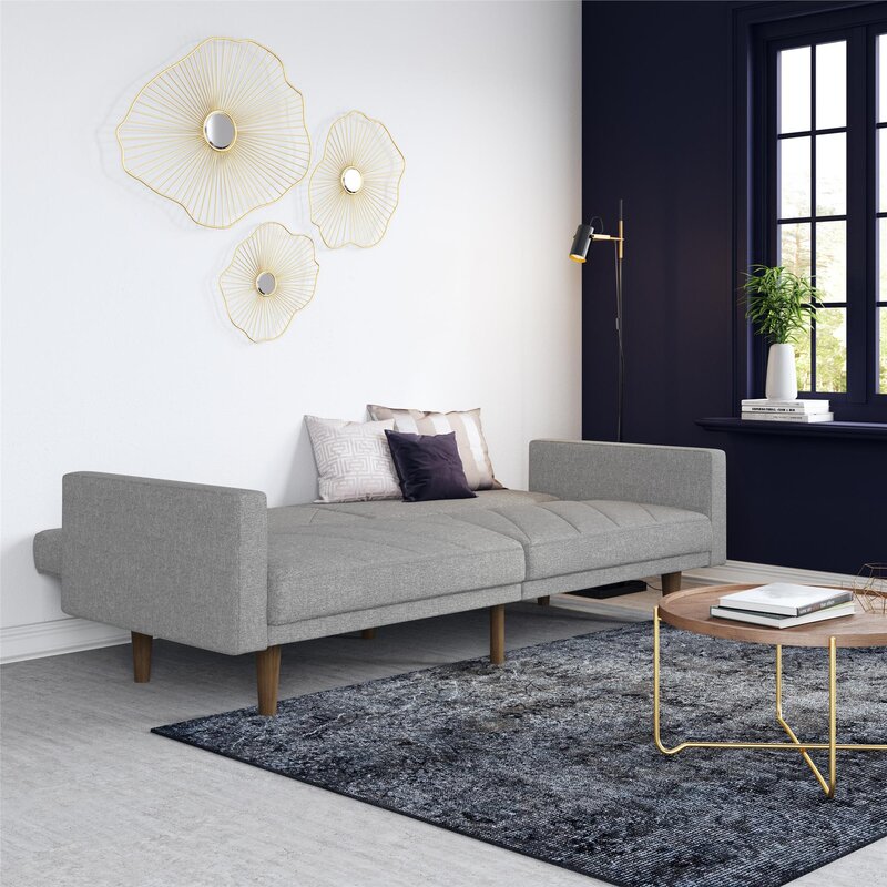 Adria Twin 78.5 Wide Split Back Convertible Sofa