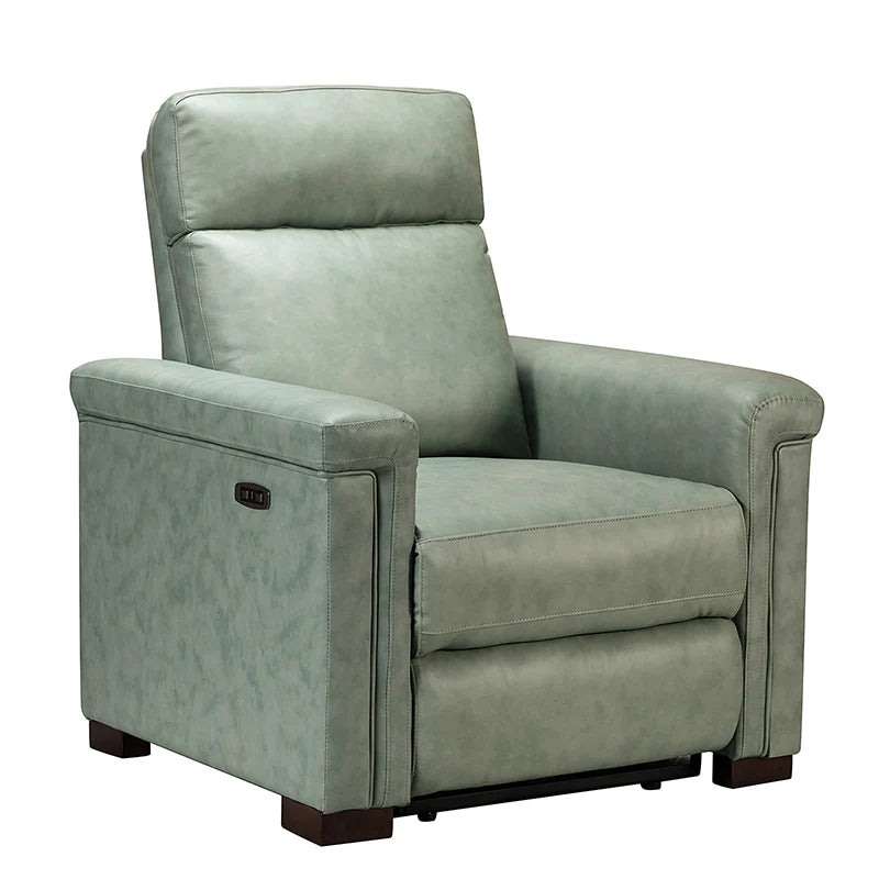 Lea 36.02 Wide Genuine Leather Power Recliner