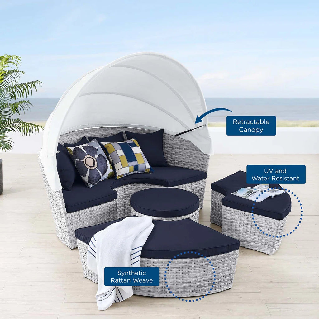 Modway Scottsdale Canopy Outdoor Patio Daybed