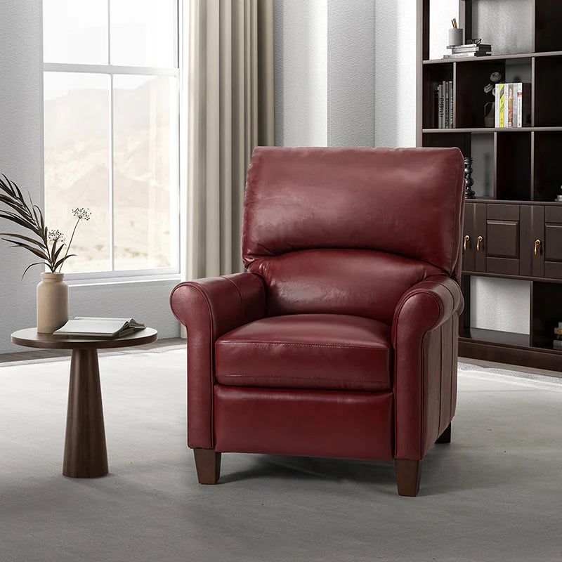 Eliana 33.07 Wide Genuine Leather Manual Recliner
