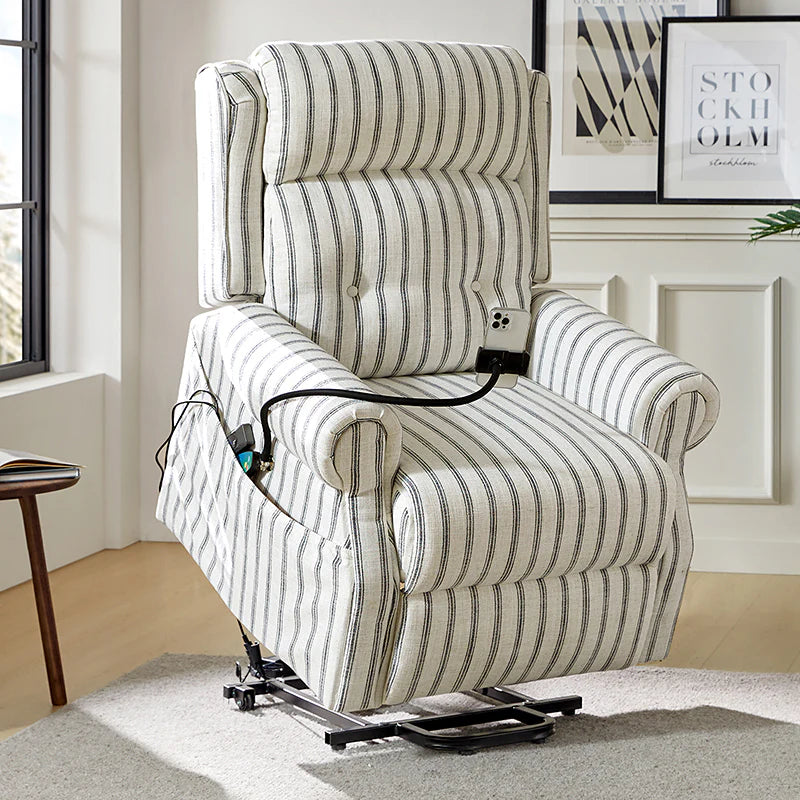Hector Lift Assist Power Recliner With Massage Heat And Manual Headrest