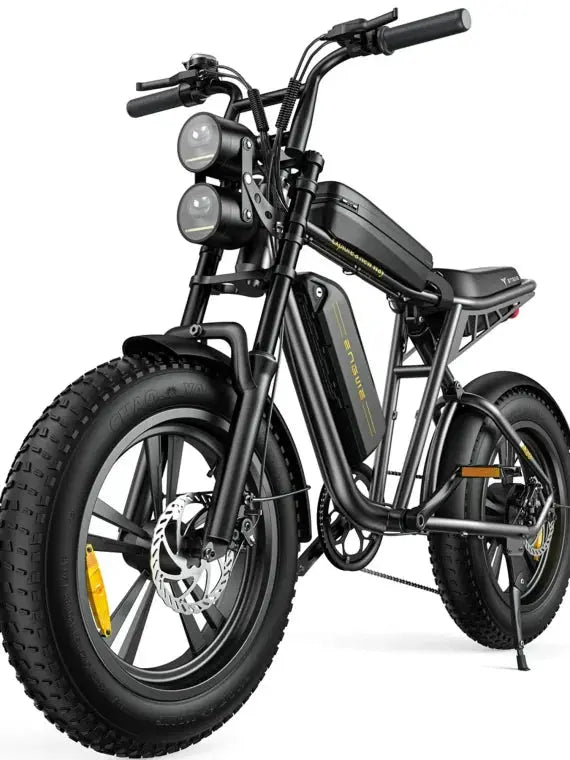 AKEZ 1000W Adult Fat-Tire E-Bike – 48V 13Ah Removable Battery. 94-Mile Range. Full Suspension &amp; UL-Certified Off-Road Design