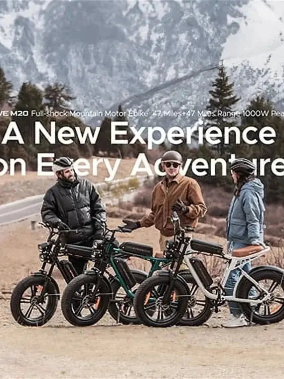 AKEZ 1000W Fat-Tire Electric Bike – 28 mph UL-Certified All-Terrain Ebike with 48V Removable Battery
