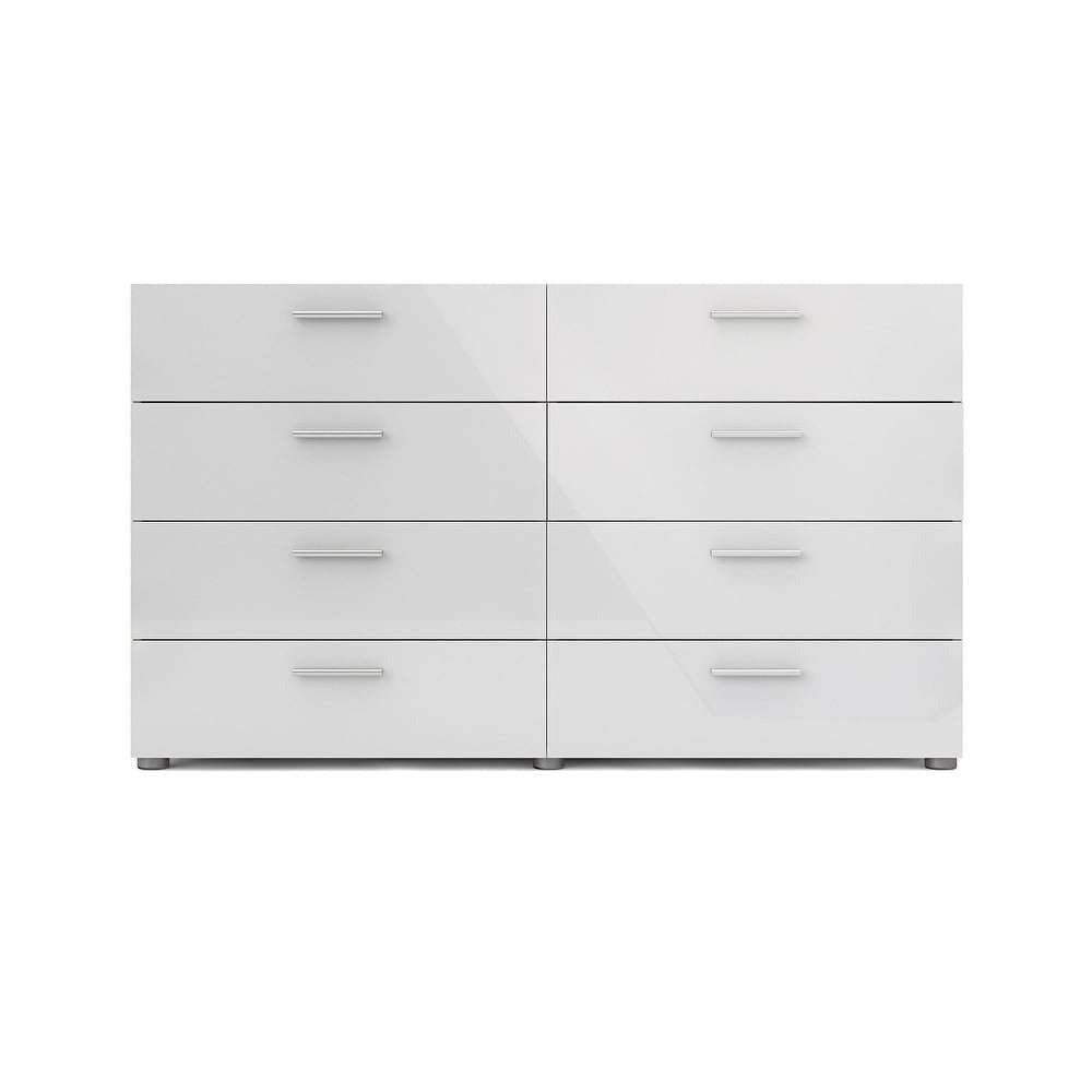 Porch & Den Angus Space-saving 8-Drawer Double Dresser