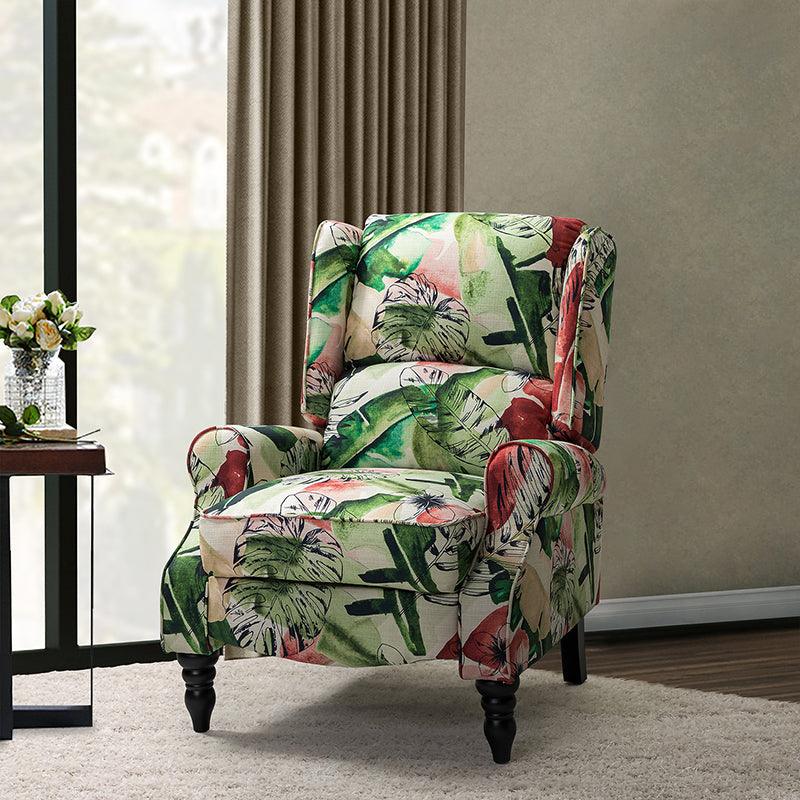 Erdeni Upholstered Manual Wingback Recliner Chair