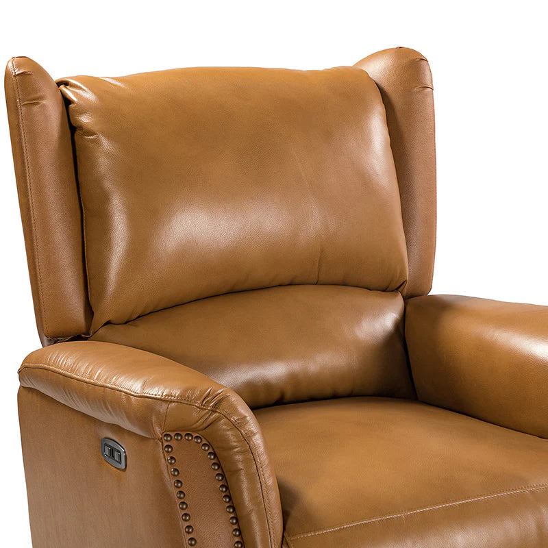 Flora Genuine Leather Power Recliner
