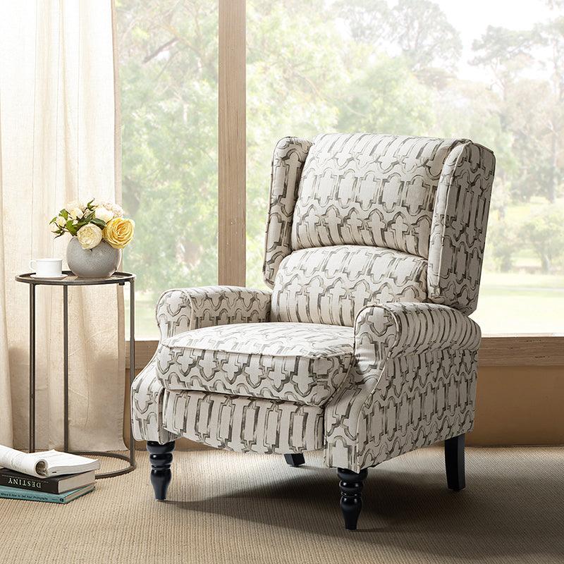 Erdeni Upholstered Manual Wingback Recliner Chair