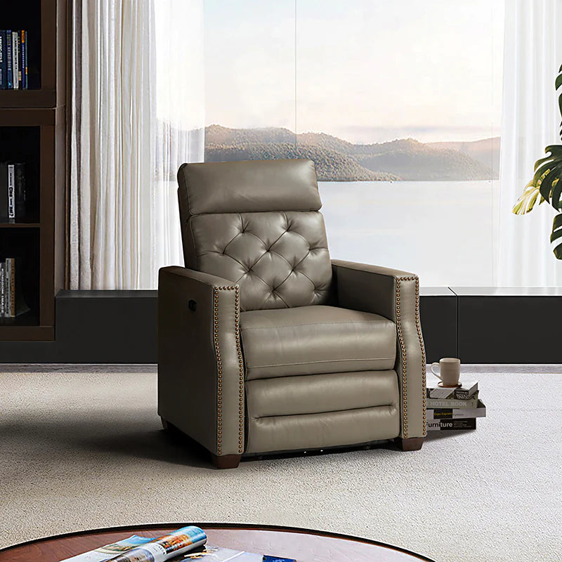 Carlota 31.5 Wide Genuine Leather Power Recliner