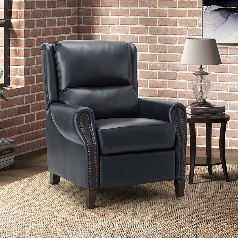 Rosaura 32.68 Wide Genuine Leather Manual Recliner