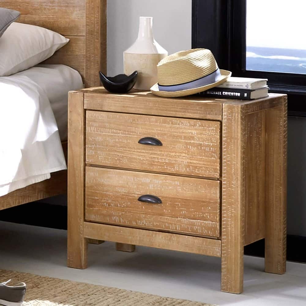 Montauk Solid Wood 2-drawer Nightstand