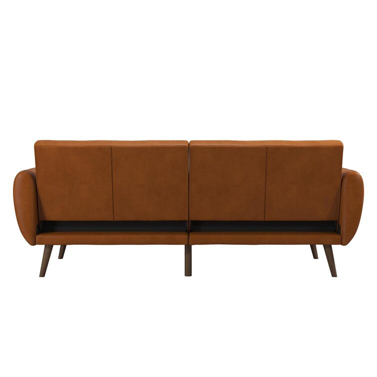 Brittany 81.5'' Vegan Leather Convertible Sofa