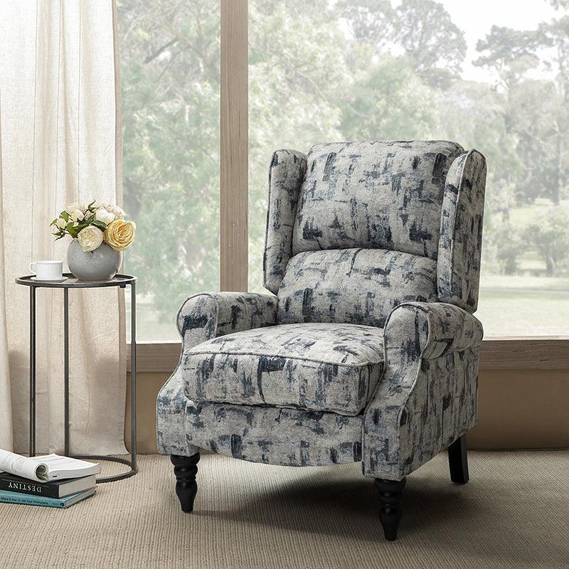 Erdeni Upholstered Manual Wingback Recliner Chair