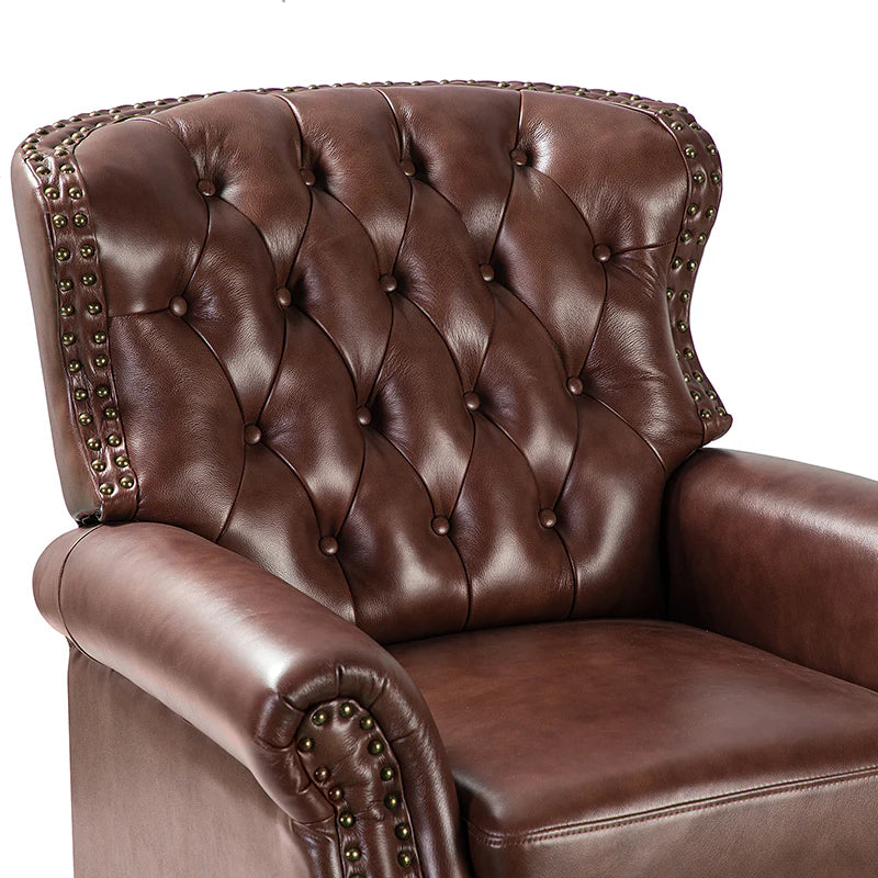 Gabrielle Genuine Leather Oversized Recliner