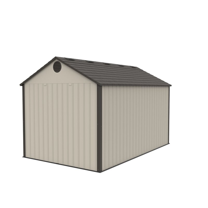 12.5 ft. W 8 ft. D Plastic Storage Shed