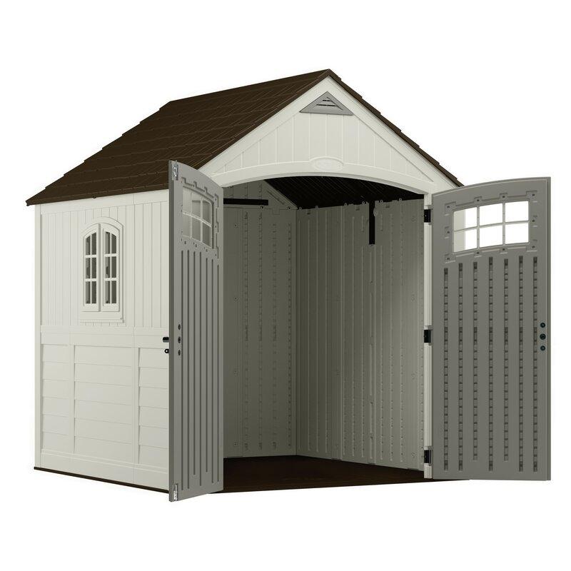Cascade 7 ft. W x 7 ft. D Plastic Storage Shed