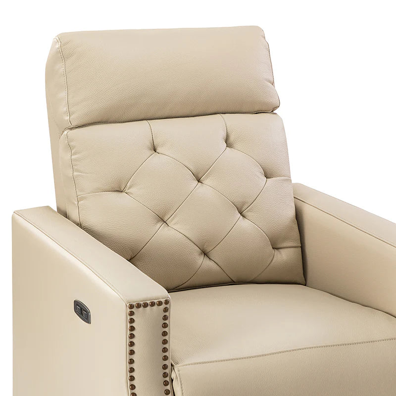 Carlota 31.5 Wide Genuine Leather Power Recliner