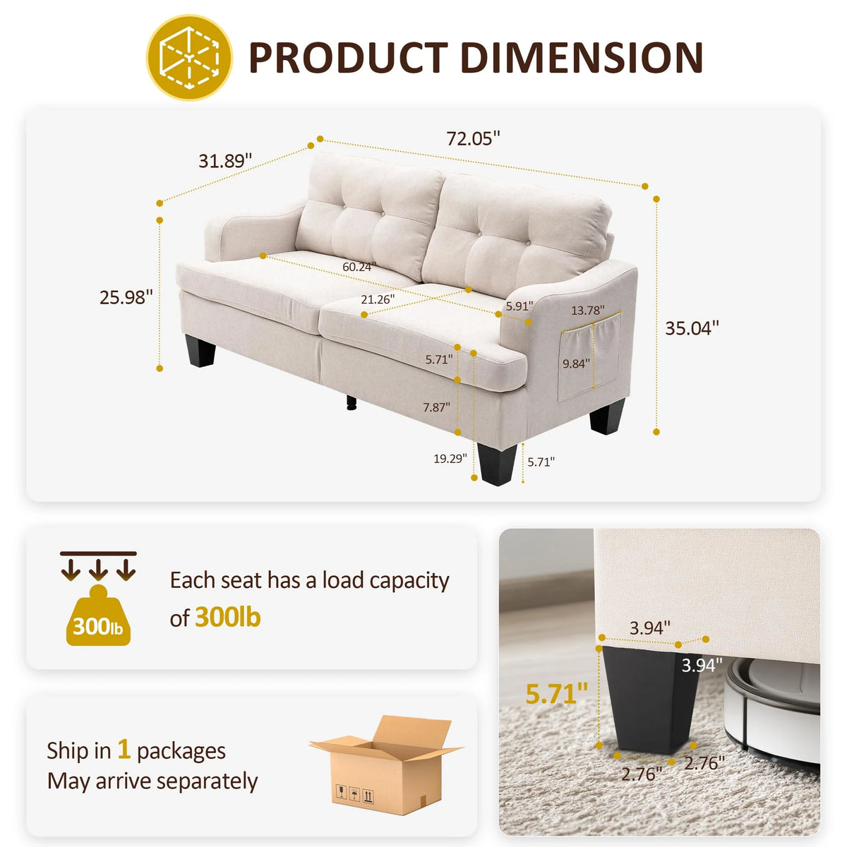 Royalcraft Swivel Nursery Glider Recliner. Comfy Upholstered Glider Chair with Lumbar Pillow and Footrest. Beige