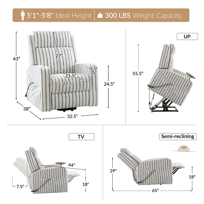 Vernon Farmhouse Charm Power Recliner
