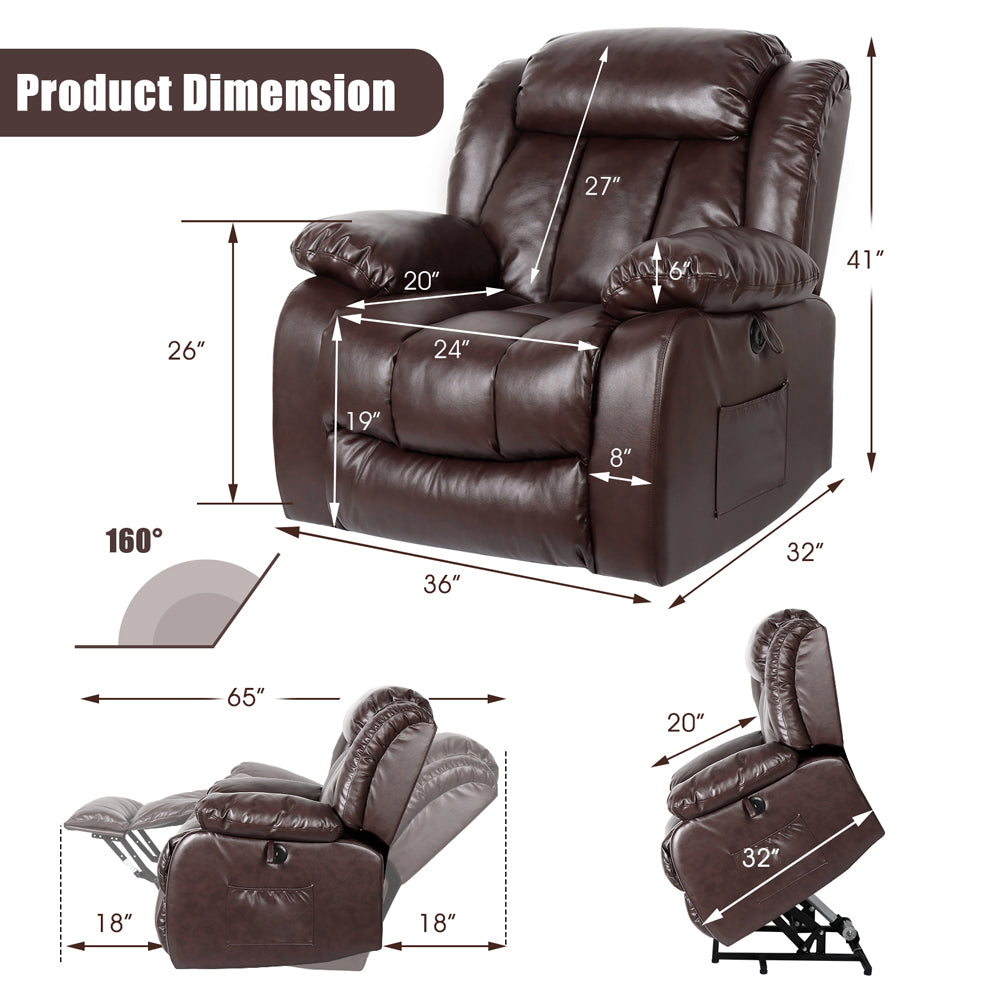 💥Clearance Sale🔥 Best MassageTheater Seating for Home| Power Electric Recliner Chair Movie Theater Seats with USB Port. Side Pocket