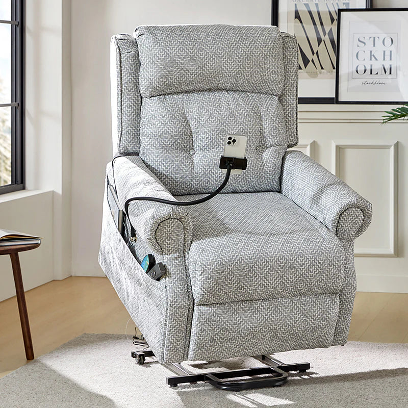 Hector Lift Assist Power Recliner With Massage Heat And Manual Headrest