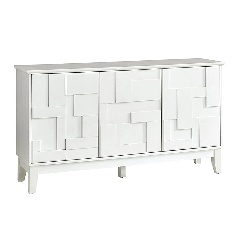 Veitin Modern 3-Door Sideboard with Adjustable Shelf