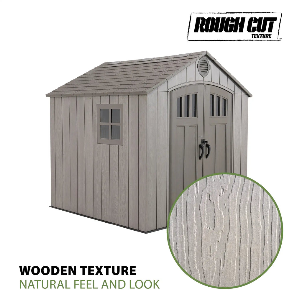 LIFETIME 8 FT. X 7.5 FT. OUTDOOR STORAGE SHED