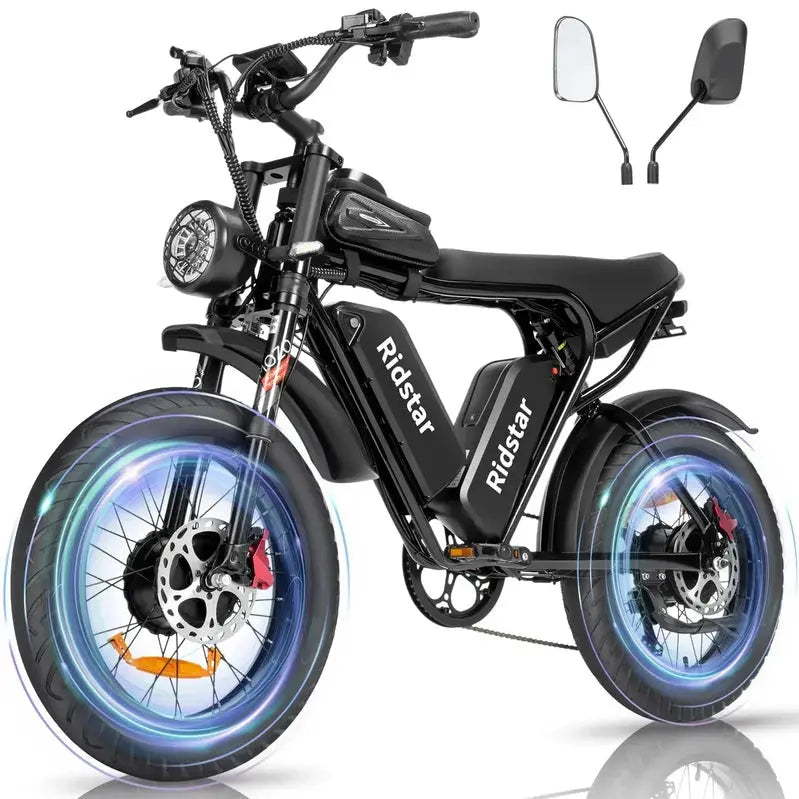 Bopzin Q20PRO Electric Bike – 2000W Dual-Motor Fat-Tire E-Bike. 52V/40Ah Battery