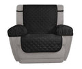 Mainstays 3-Piece Reversible Microfiber Recliner Chair Pet Cover Protector. Black/Gray