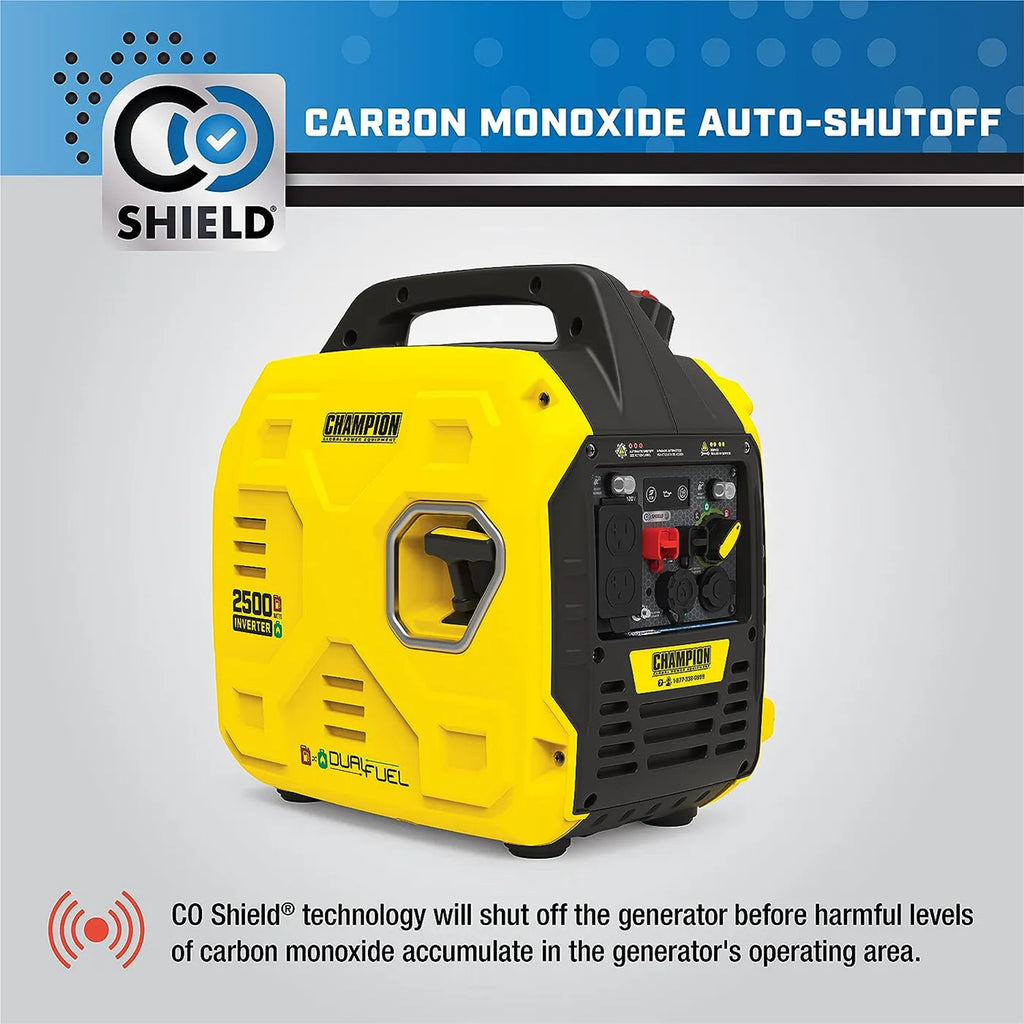 2500-Watt Champion Power Equipment Ultralight Portable Dual Fuel Inverter Gen