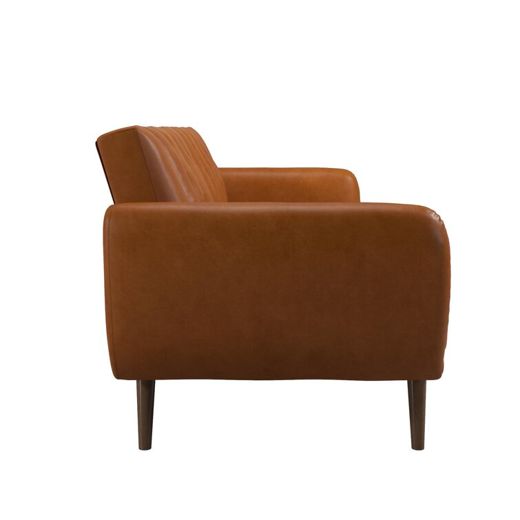 Brittany 81.5'' Vegan Leather Convertible Sofa