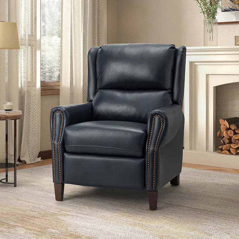 Rosaura 32.68 Wide Genuine Leather Manual Recliner