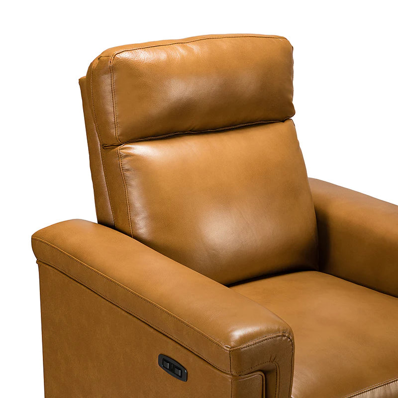 Lea 36.02 Wide Genuine Leather Power Recliner