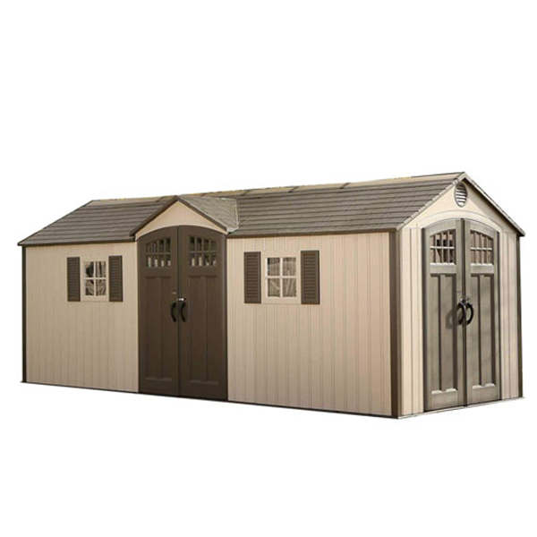 20 ft. W x 8 ft. D Plastic Storage Shed