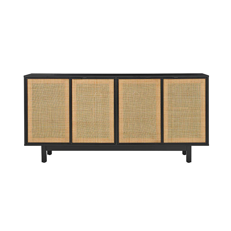 Otmar 63¡° Wide Natural Rattan Mesh Multi-Purpose Sideboard